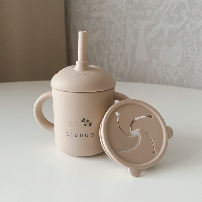 Drink and snack cup Beige