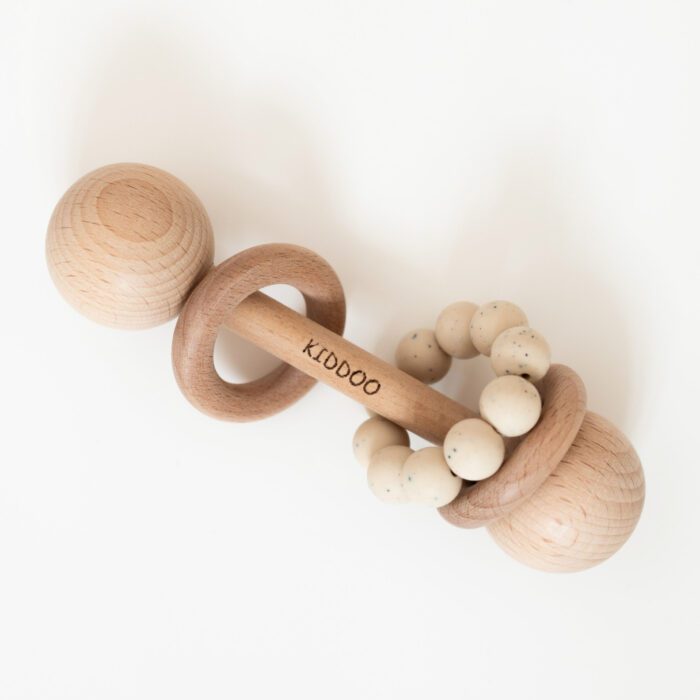 Wooden rattle Granite