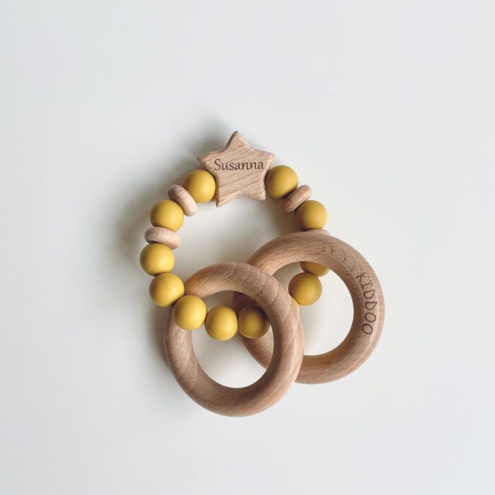 Personalized Teether Mustard