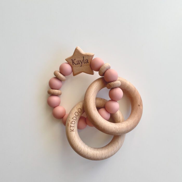 Personalized Teether Rose