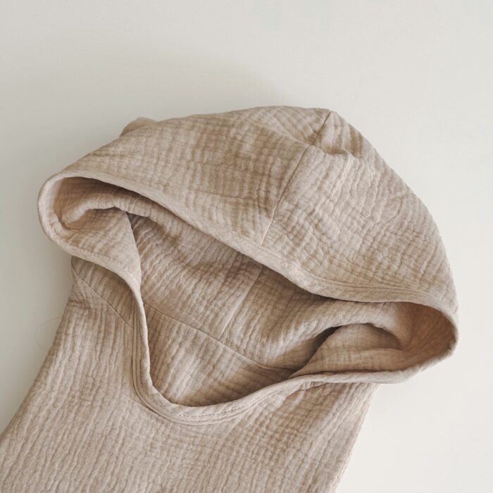 Muslin poncho Beige