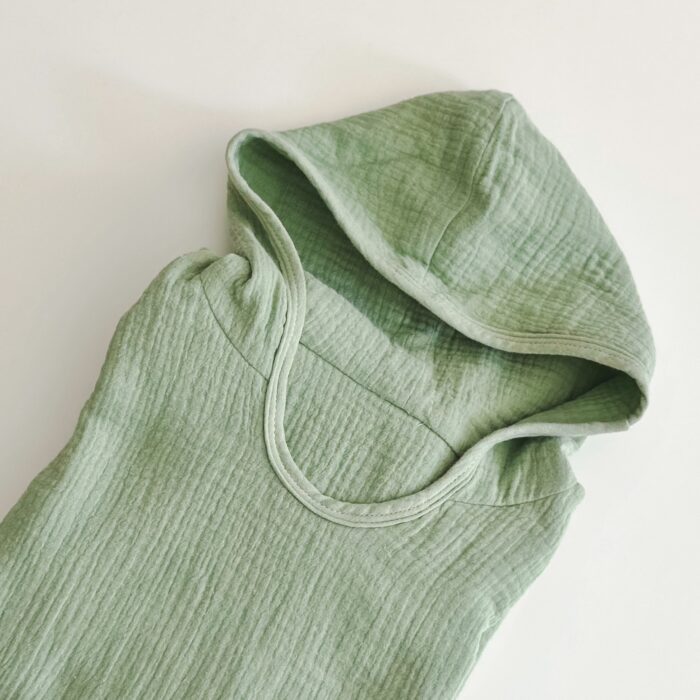 Muslin poncho Green